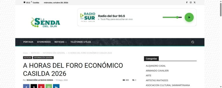 Nota de La Nueva Senda sobre Converge: A horas del Foro Económico Casilda 2026